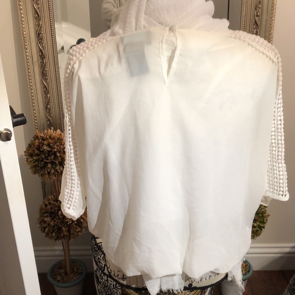 Sz S Cynthia Rowley white blouse - Picture 9 of 11